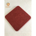 Red Surface Beautiful Visual Appeal Fireproof Polyester Fiber Acoustic Panel